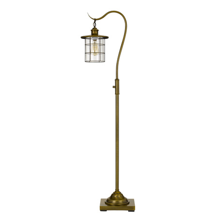 CAL LIGHTING Silverton Desk Lamp With Glass Shade (Edison Bulb Included) BO-2668FL-BAB